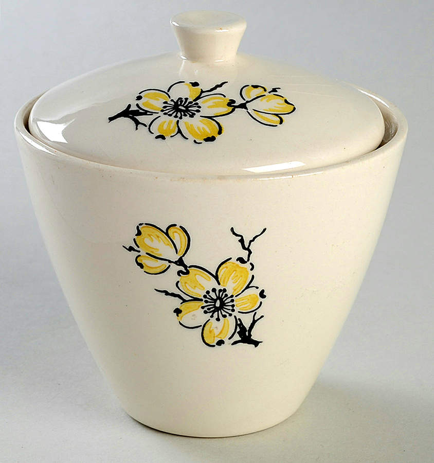 Dixie Dogwood Sugar Bowl & Lid by Marcrest-1