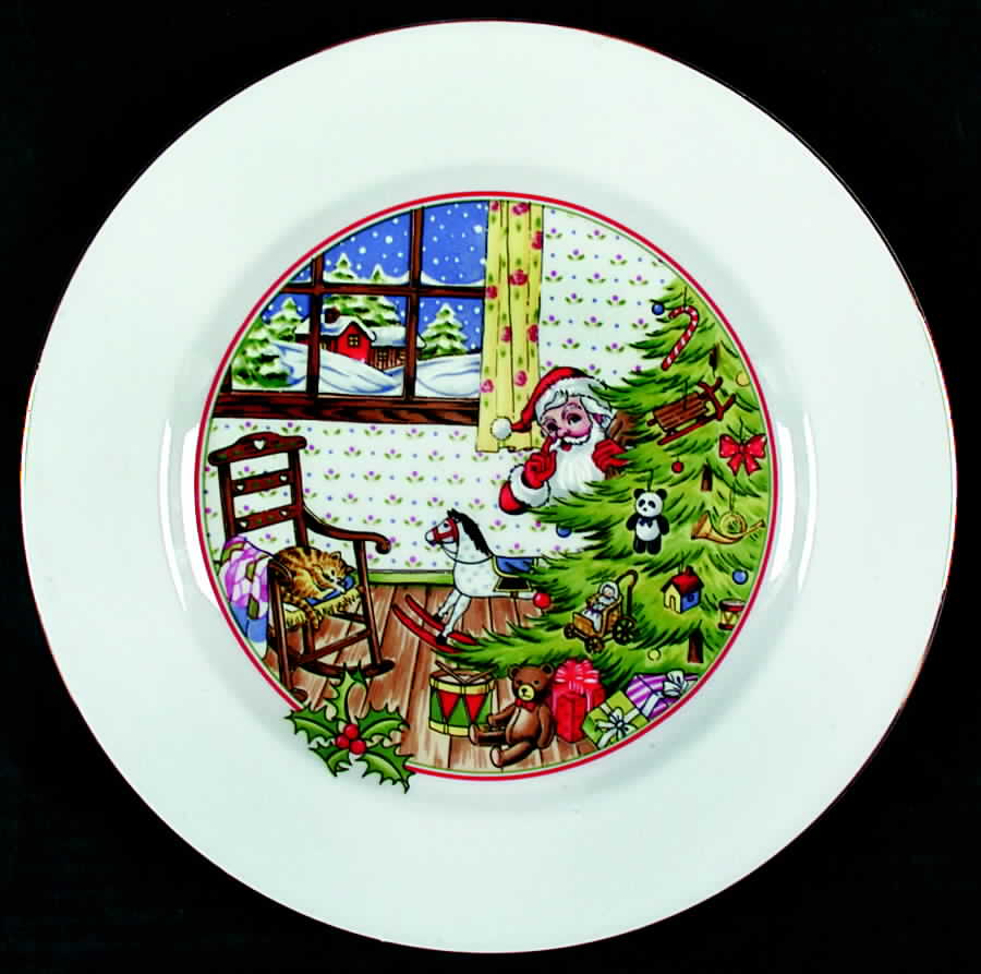 The Night Before Christmas Dinner Plate by Meiwa-1