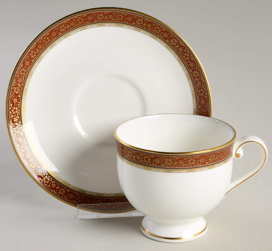 Maywood Footed Cup & Saucer Set by Mikasa-1
