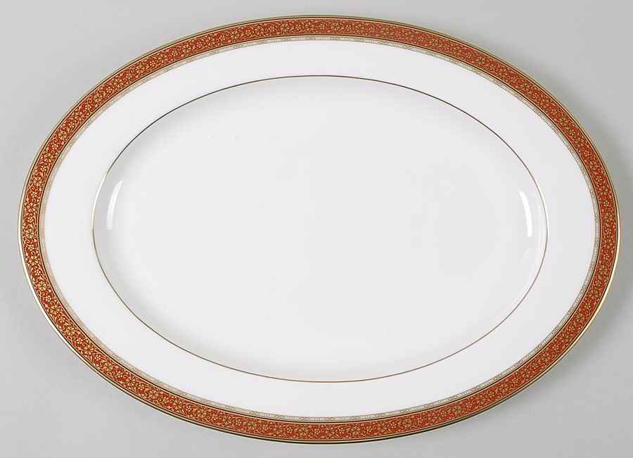 Maywood 15" Oval Serving Platter by Mikasa-1
