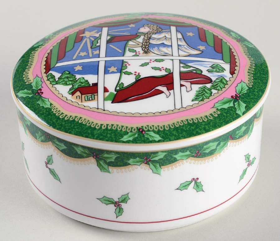 Angelica 4" Round Box & Lid by Mikasa-1
