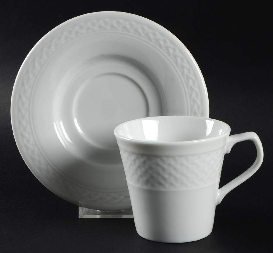 Rialto Flat Cup & Saucer Set by Mikasa-1