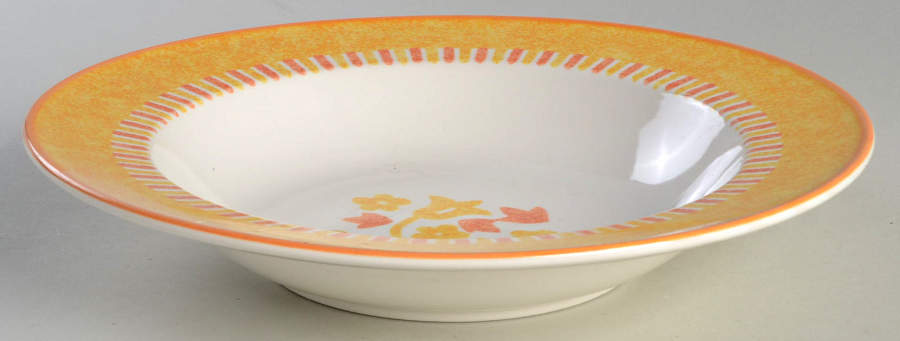 Spring Court Rust Large Rim Soup Bowl by Mikasa-1
