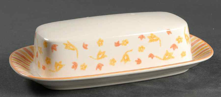 Spring Court Rust 1/4 Lb Covered Butter by Mikasa-1