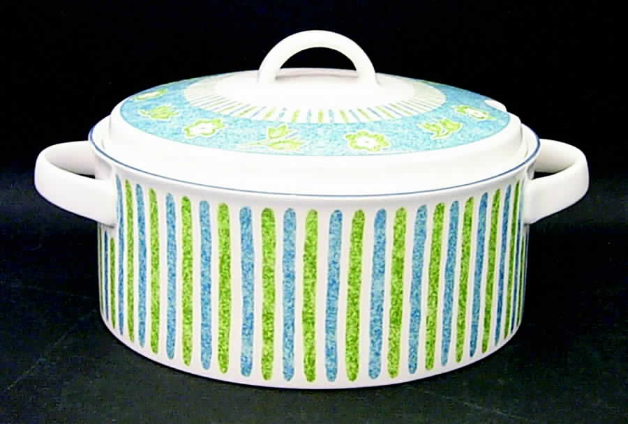 Spring Court Blue Tureen &  Lid by Mikasa-1