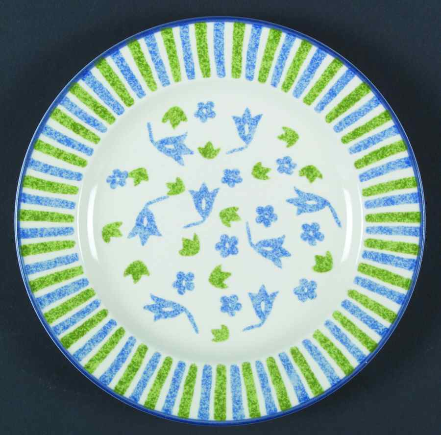 Spring Court Blue Salad Plate by Mikasa-1