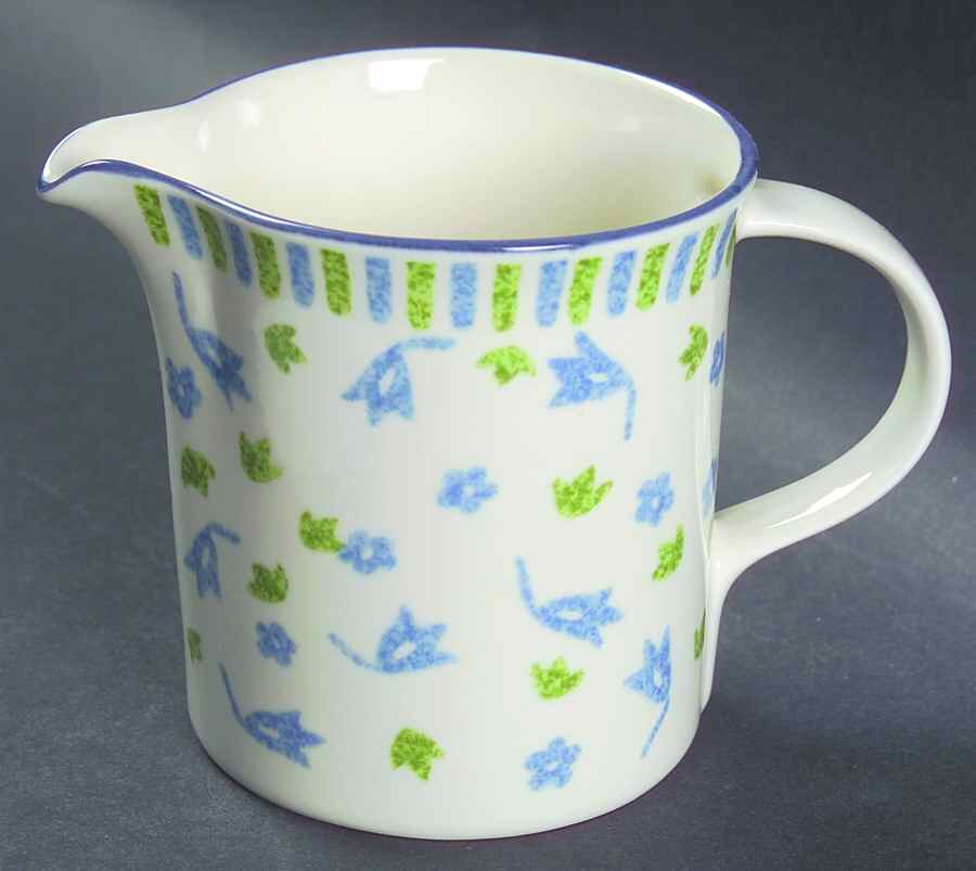 Spring Court Blue Creamer by Mikasa-1
