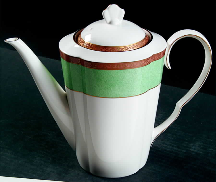 Victorian Jade Coffee Pot & Lid by Mikasa-1