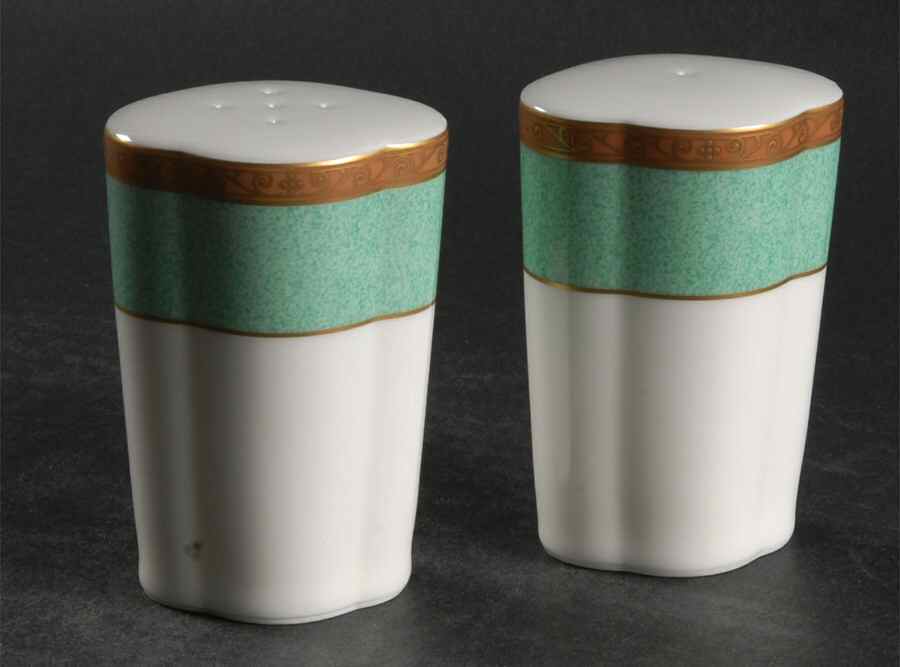 Victorian Jade Salt & Pepper Set by Mikasa-1