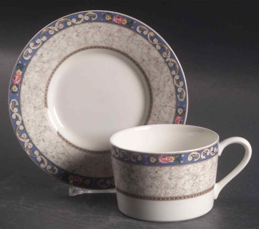 Mirabella Flat Cup & Saucer Set by Mikasa-1