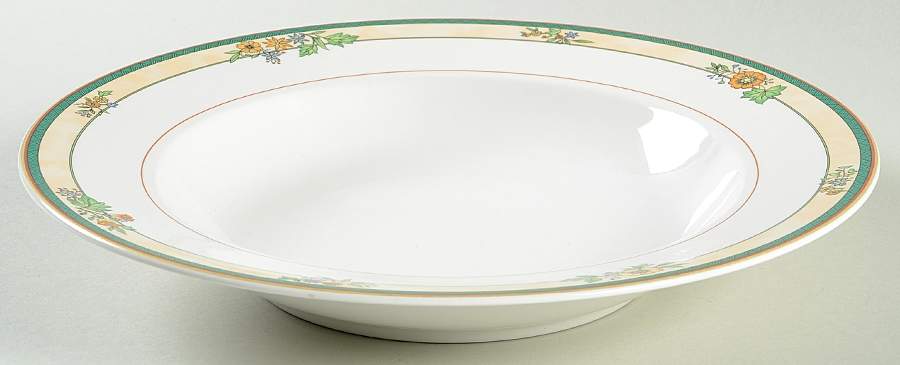Floral Chintz Large Rim Soup Bowl by Mikasa-1