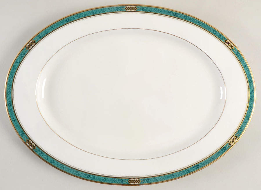 Emerald Bay 15" Oval Serving Platter by Mikasa-1