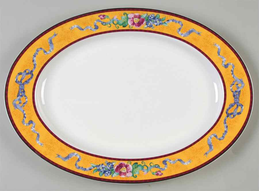 Venetian Hall 15" Oval Serving Platter by Mikasa-1