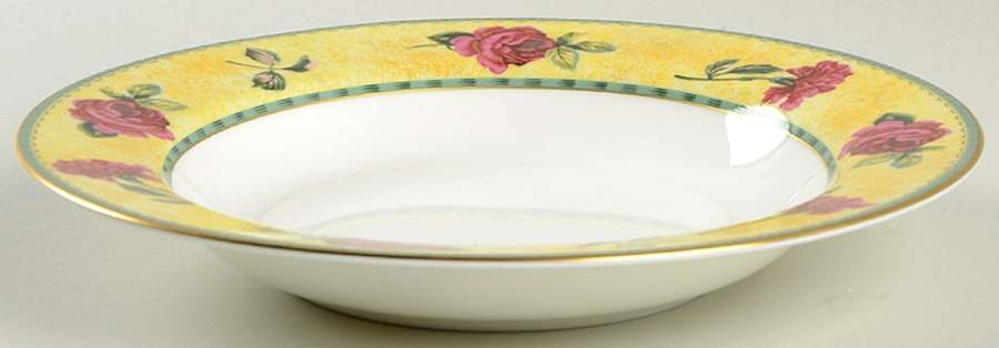Rose Moire Rim Soup Bowl by Mikasa-1