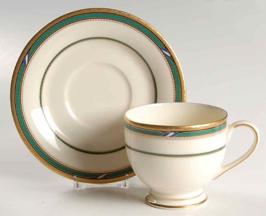 Estate Jewel Footed Cup & Saucer Set by Mikasa-1