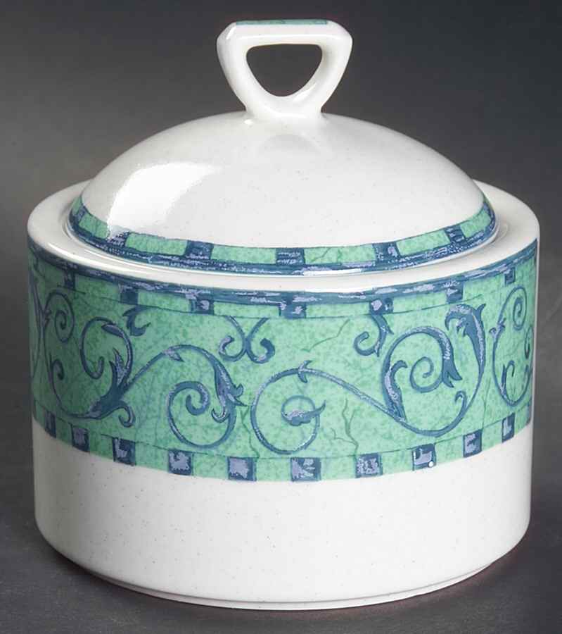 Venetian Crest Sugar Bowl & Lid by Mikasa-1