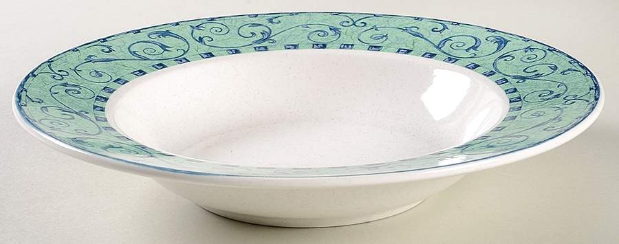 Venetian Crest Large Rim Soup Bowl by Mikasa-1