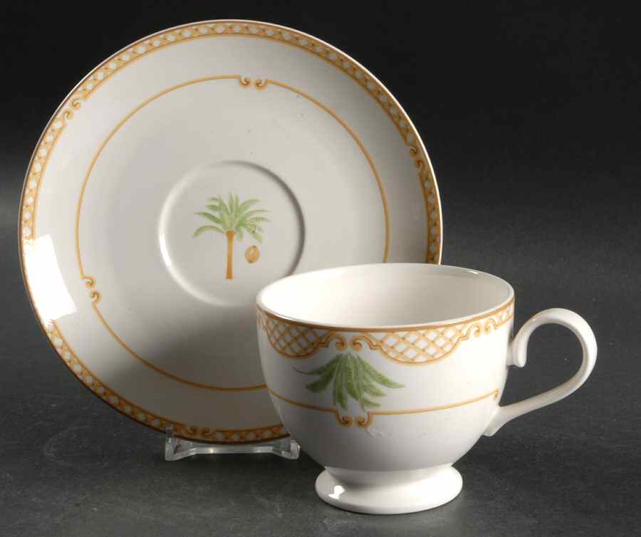 Island Spirit Footed Cup & Saucer Set by Mikasa-1