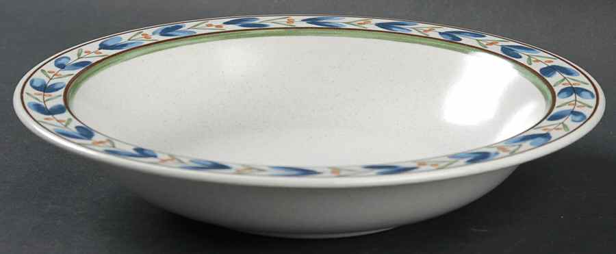 Blossom Fleur Rim Soup Bowl by Mikasa-1