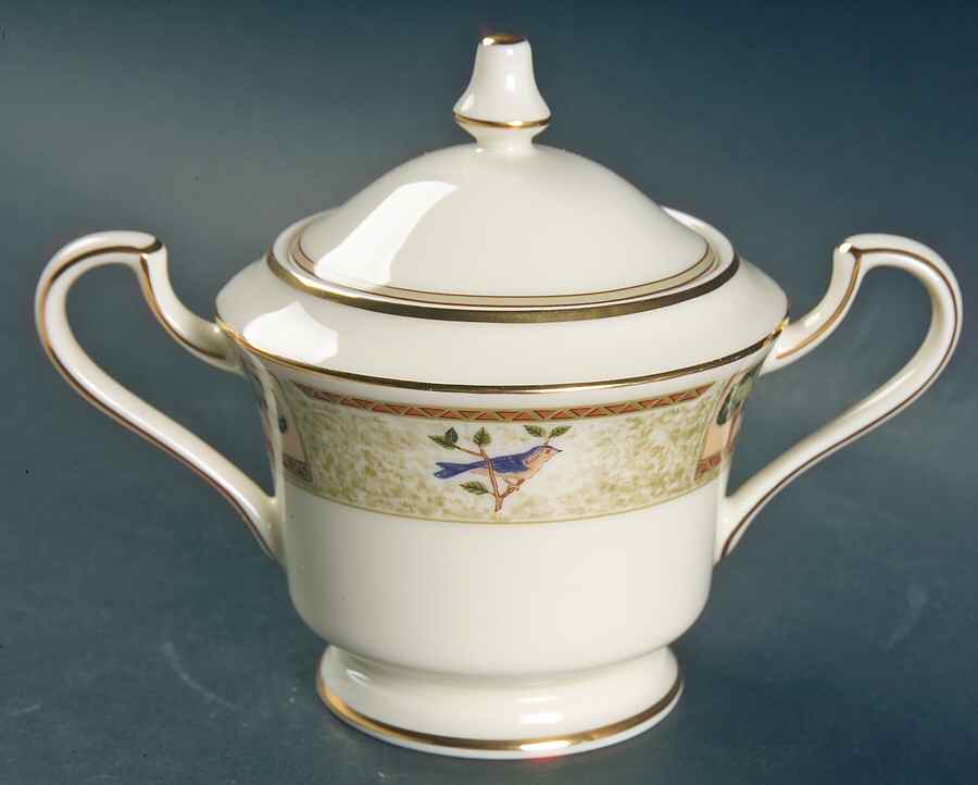 Parisian Sky Sugar Bowl & Lid by Mikasa-1
