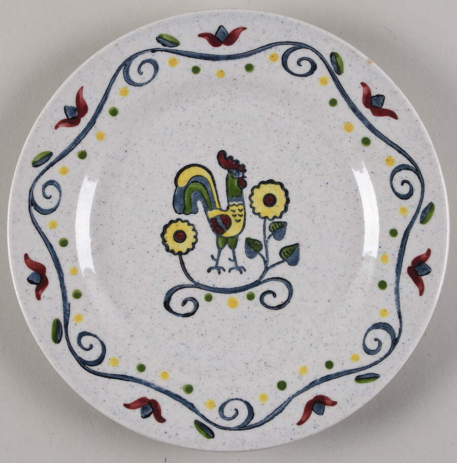Country Fair Salad Plate by Metlox - Poppytrail - Vernon-1