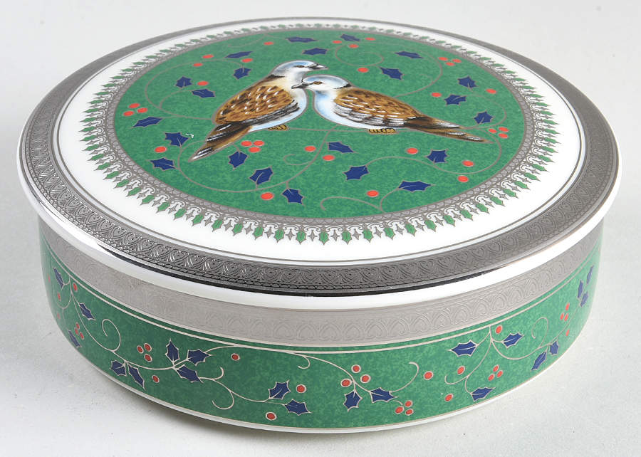 Twelve Days of Christmas 4" Round Box & Lid by Mikasa-1