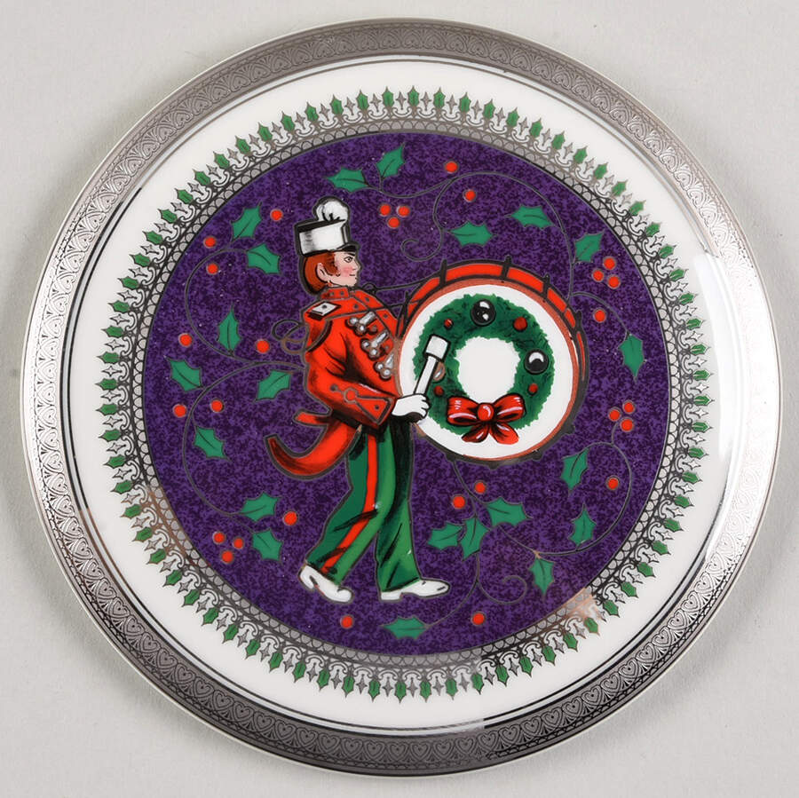 Twelve Days of Christmas Lid for 4" Round Box by Mikasa-1