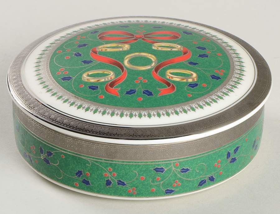 Twelve Days of Christmas 4" Round Box & Lid by Mikasa-1