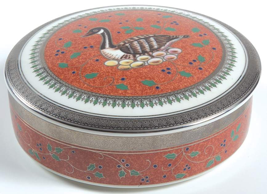 Twelve Days of Christmas 4" Round Box & Lid by Mikasa-1