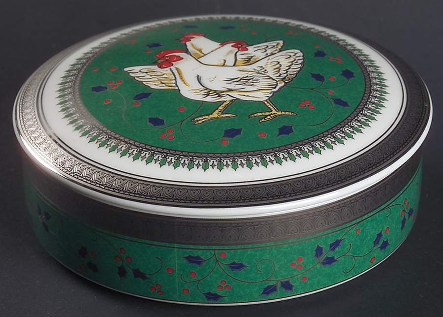 Twelve Days of Christmas 4" Round Box & Lid by Mikasa-1