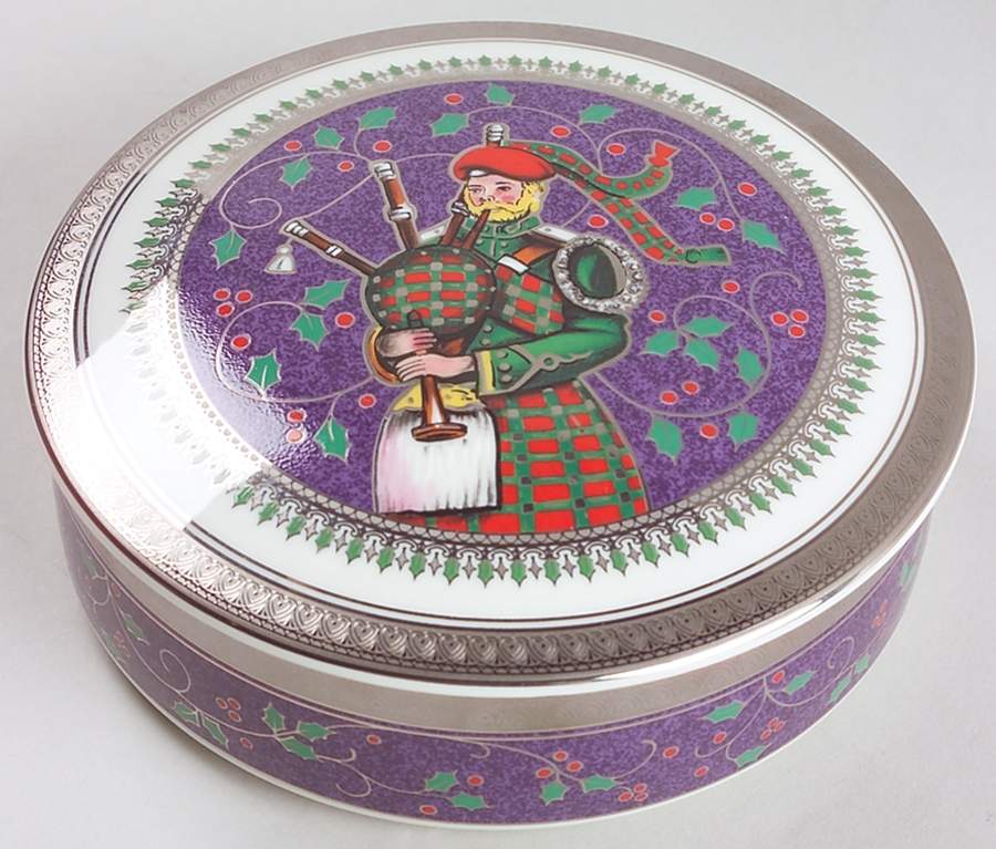 Twelve Days of Christmas 4" Round Box & Lid by Mikasa-1