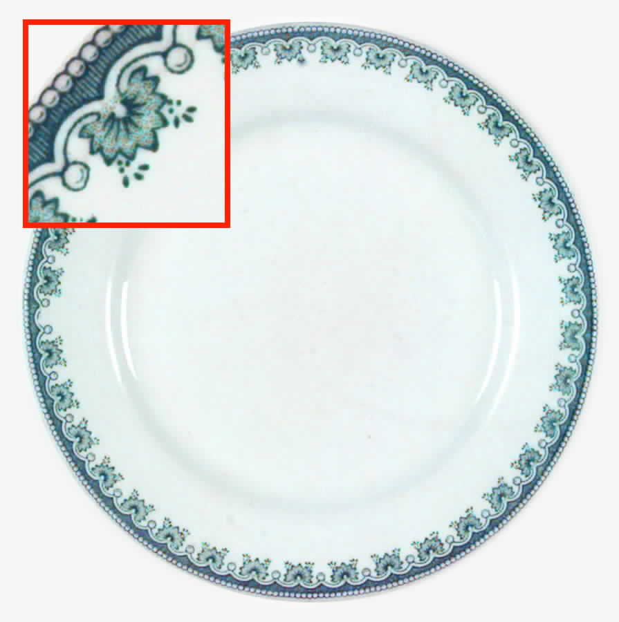 Mecca Green Luncheon Plate by Mayer (American)-1