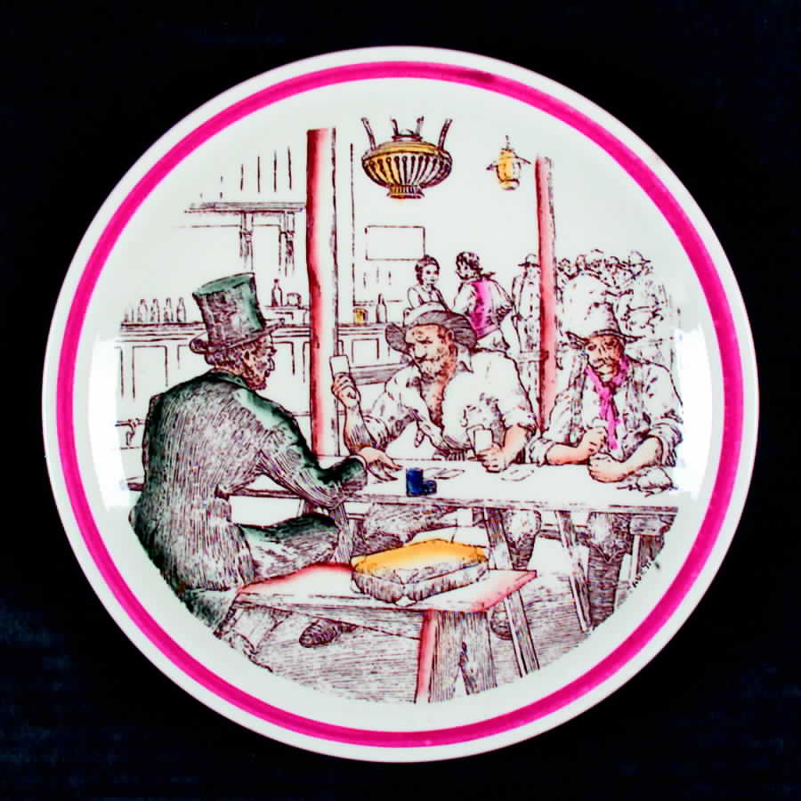 Bits of The Old West Luncheon Plate by Metlox - Poppytrail - Vernon-1