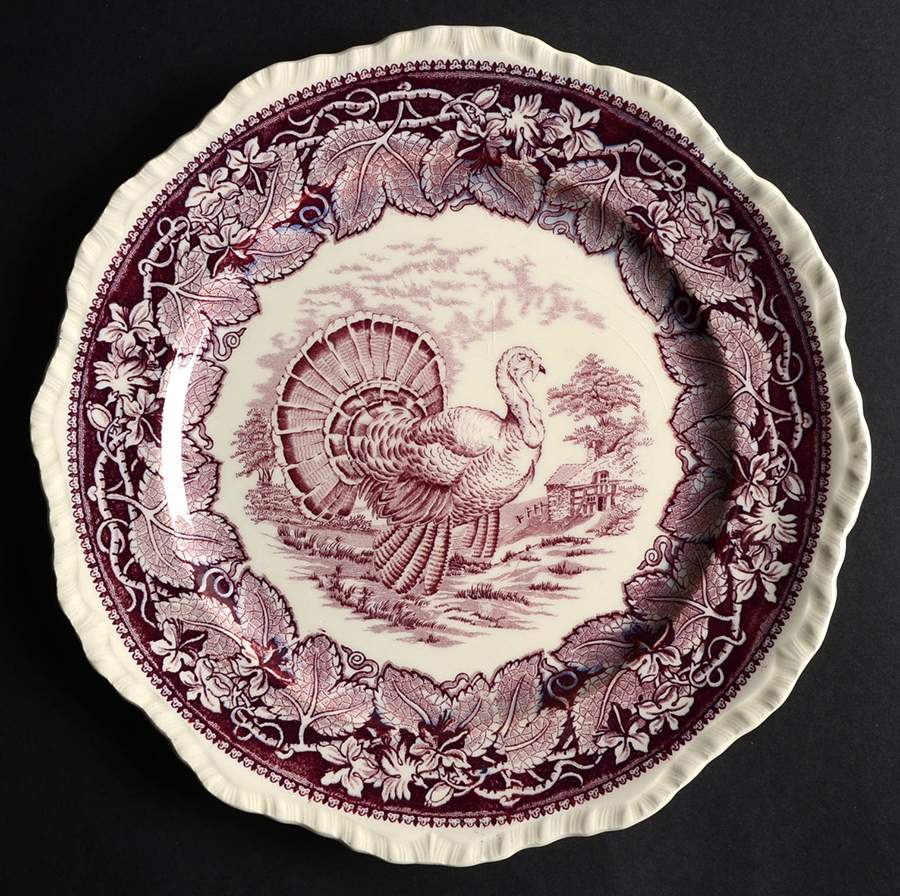 Vista Mulberry (Turkey Center) Dinner Plate by Mason's-1
