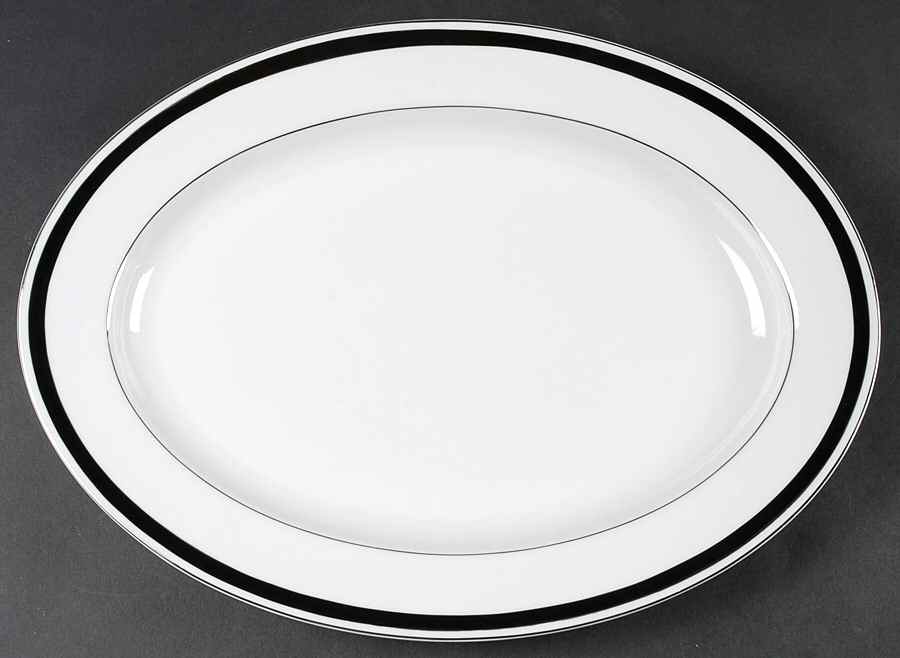Courier 14" Oval Serving Platter by Montgomery Ward-1