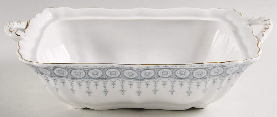 Premiere Blue Gray Rectangular Vegetable Bowl No Lid by John Maddock & Sons-1