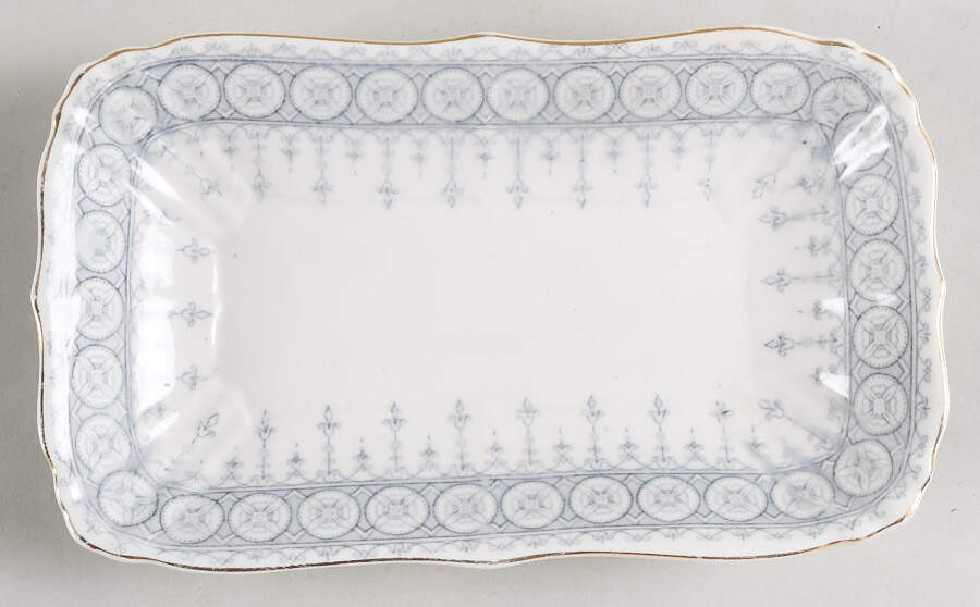 Premiere Blue Gray Underplate for Gravy Boat by John Maddock & Sons-1
