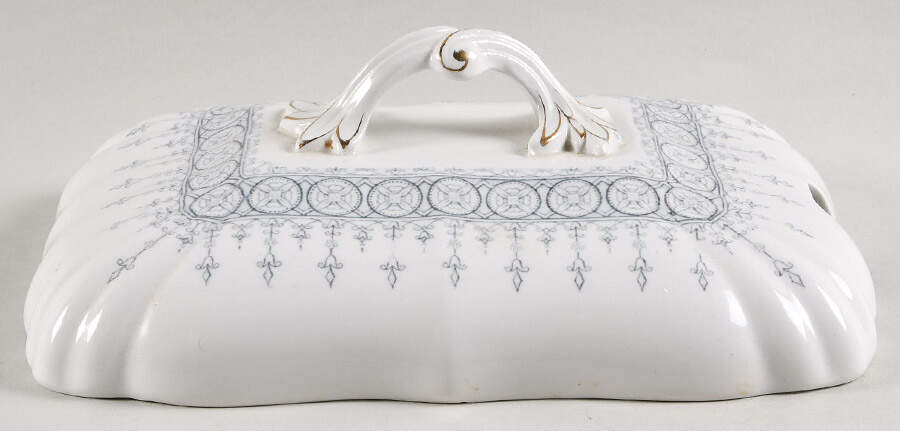 Premiere Blue Gray Lid for Tureen by John Maddock & Sons-1