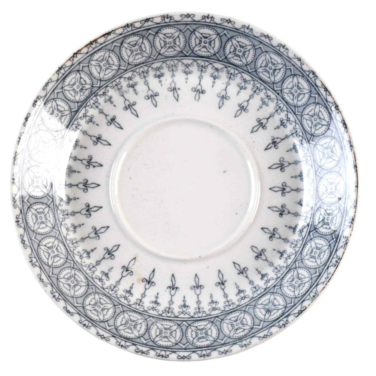 Premiere Blue Gray Saucer by John Maddock & Sons-1
