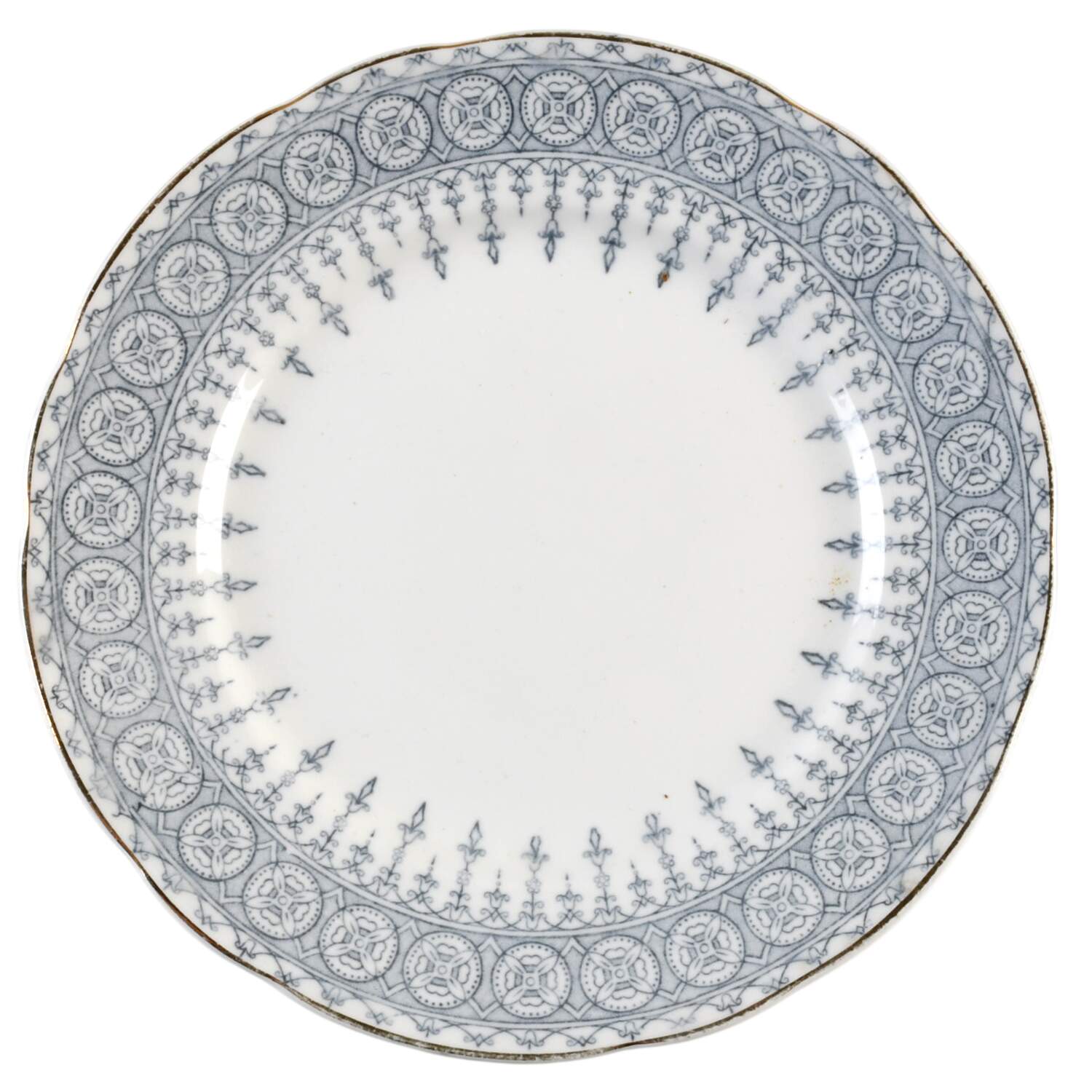 Premiere Blue Gray Bread & Butter Plate by John Maddock & Sons-1