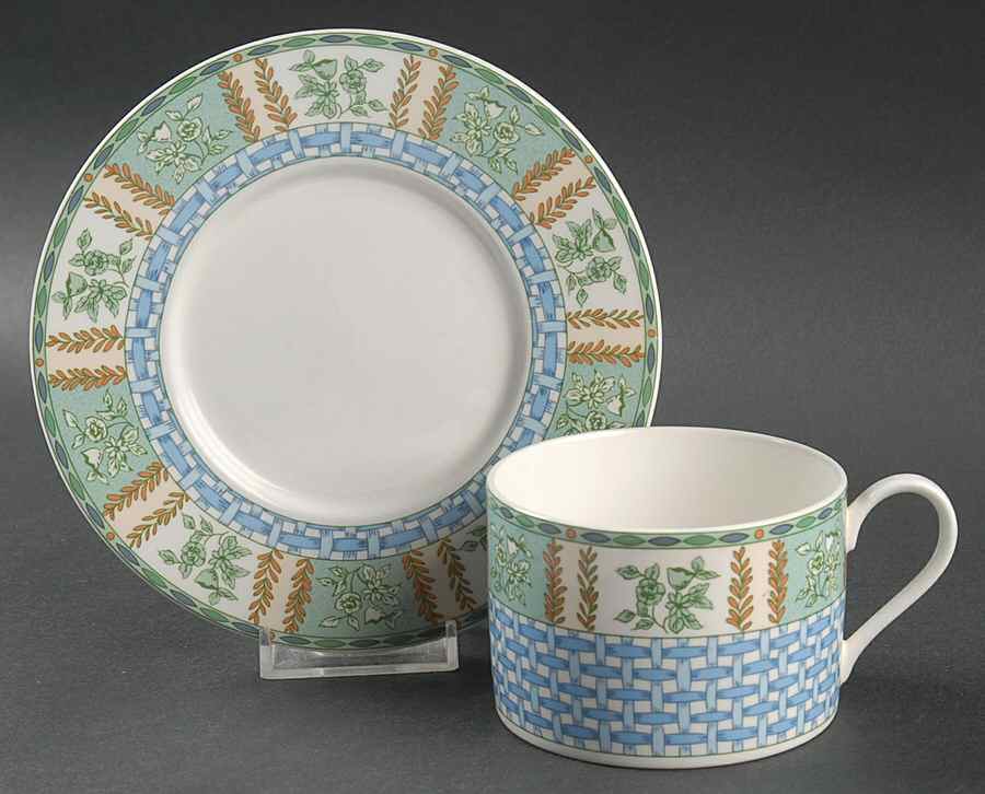 Village Inn Flat Cup & Saucer Set by Mikasa-1
