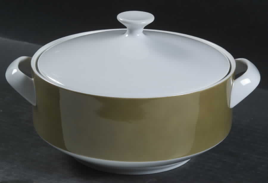 Tawny Green Round Covered Vegetable by Mikasa-1