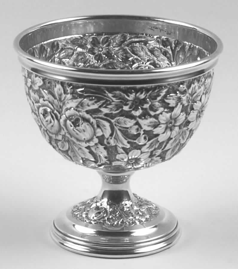 Southern Rose-Chased (Sterling, Hollowware) Waste Bowl by Manchester-1