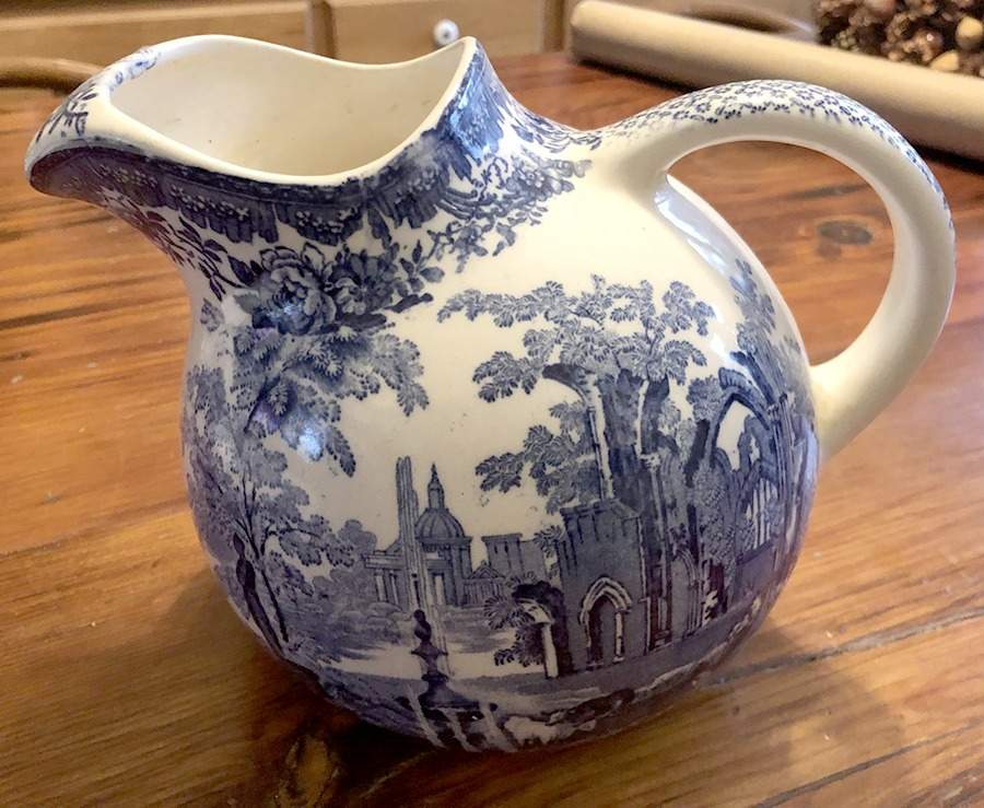 Fountains Blue 56 Oz Ball Jug by Mason's-1