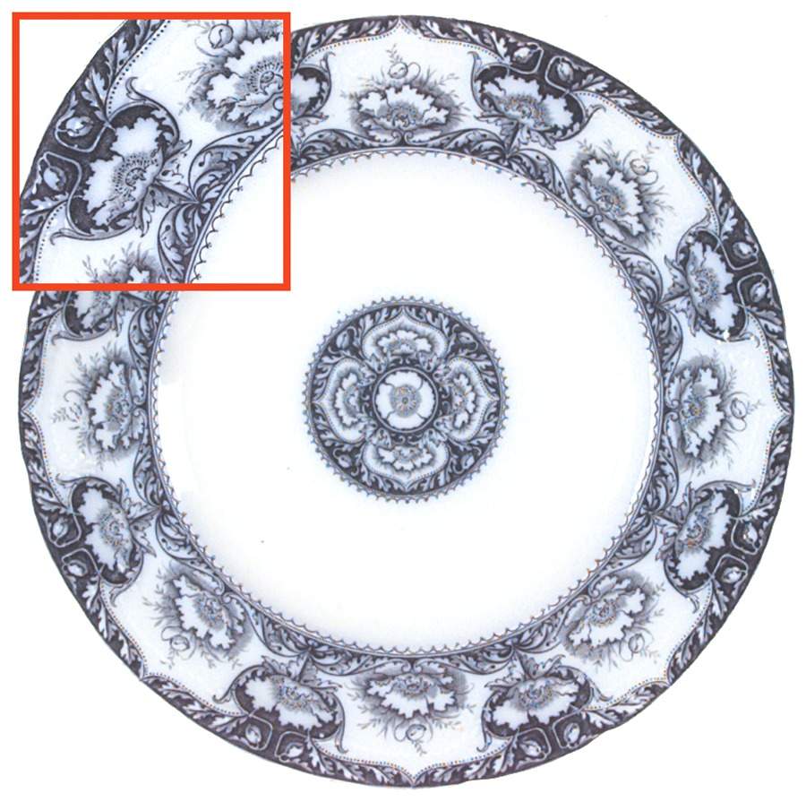 Balmoral Blue (No Trim) Dinner Plate by J & G Meakin-1
