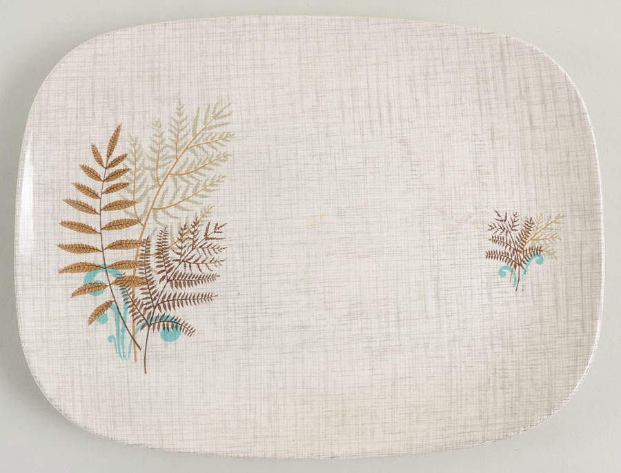 Rock Fern 11" Oval Serving Platter by J & G Meakin-1