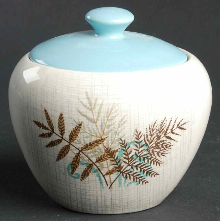 Rock Fern Sugar Bowl & Lid by J & G Meakin-1
