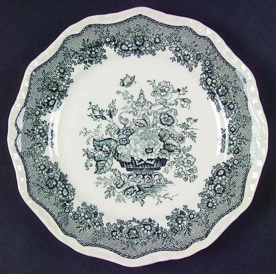 Ascot Green Salad Plate by Mason's-1