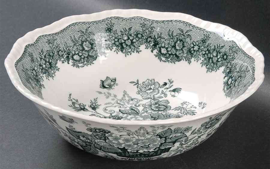 Ascot Green 9" Round Vegetable Bowl by Mason's-1