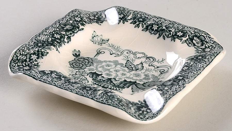Ascot Green Small Ashtray by Mason's-1